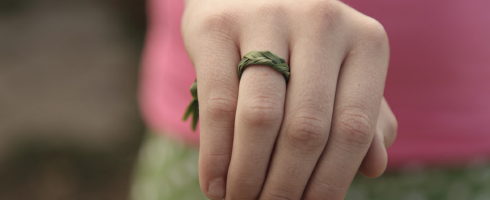 braided grass ring